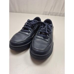 Oliver Cabell Shoes Mens Size 9 Navy Leather Low Top Casual Sneakers Lace Up